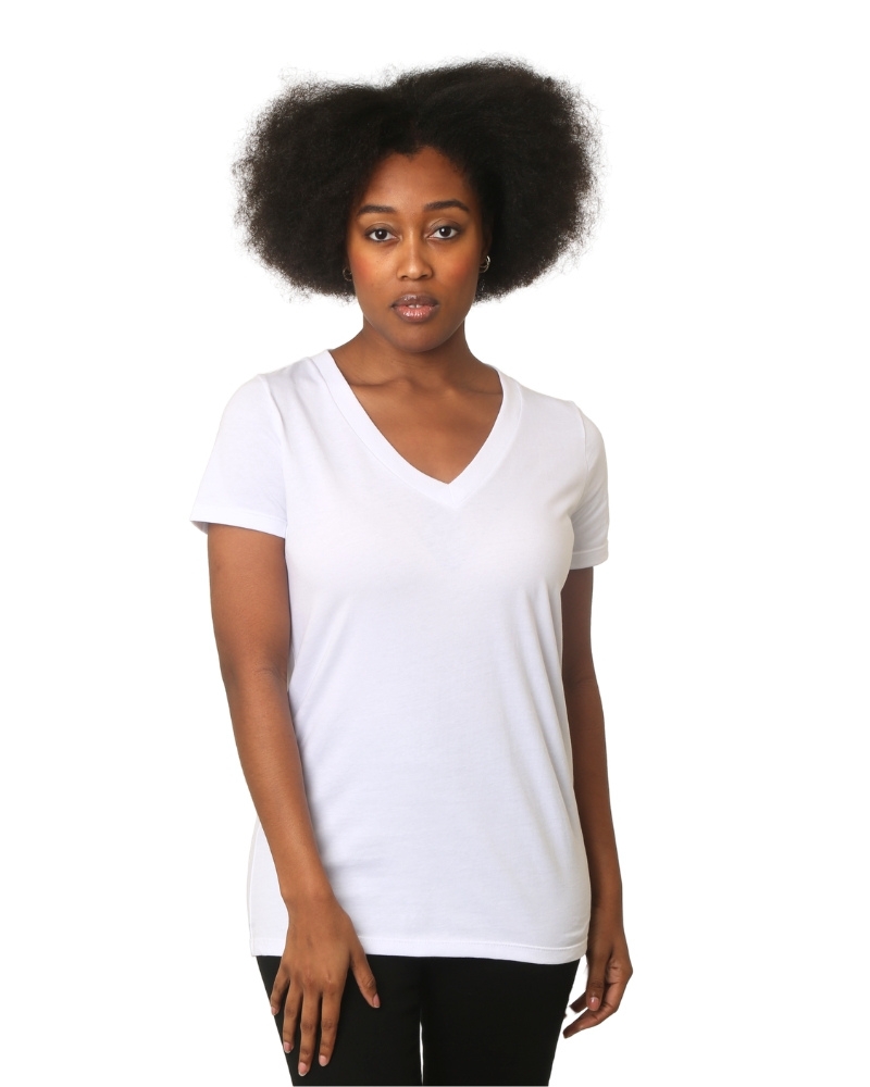 Womens Fine Jersey V-Neck