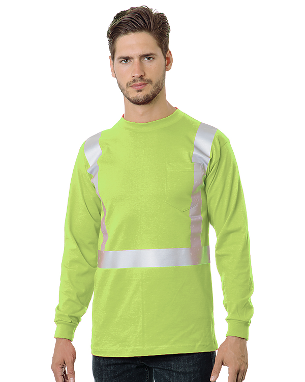 3782 HI VIS L/S POCKET 50/50