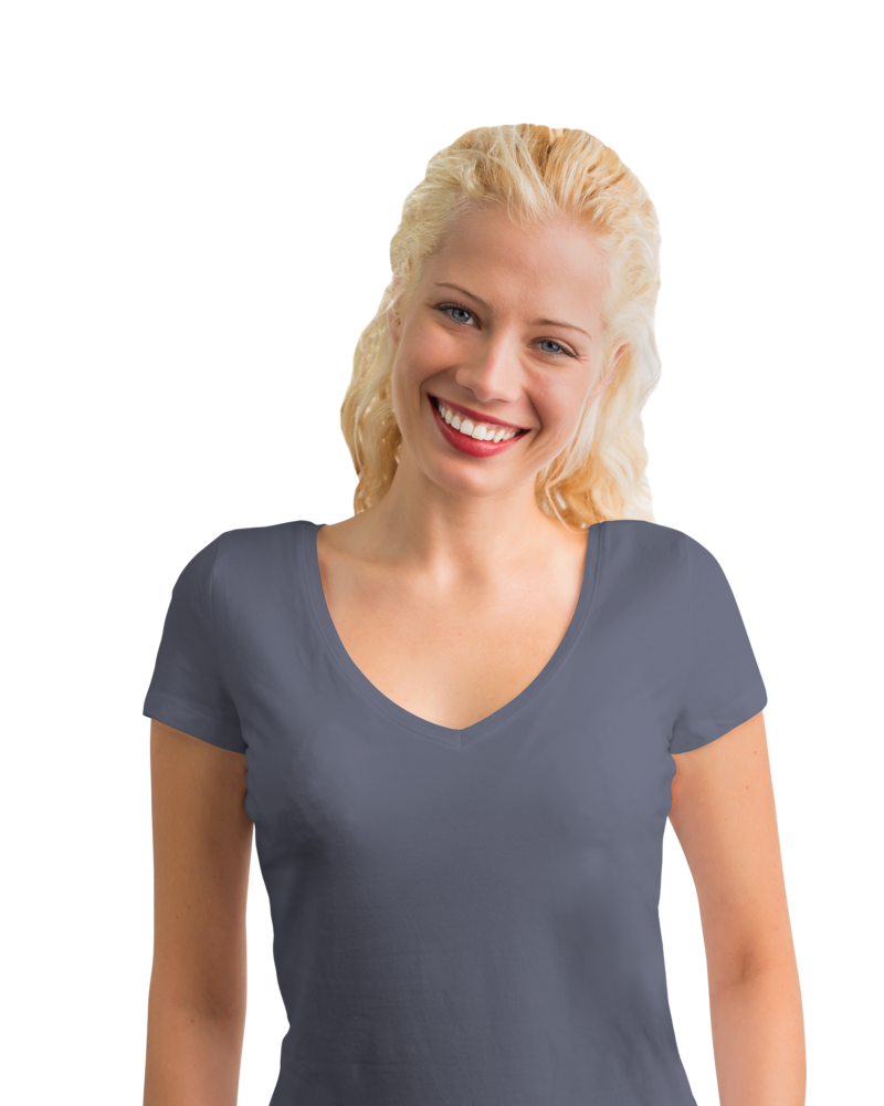 Women's Fine Jersey VNeck ASTSportswearINC